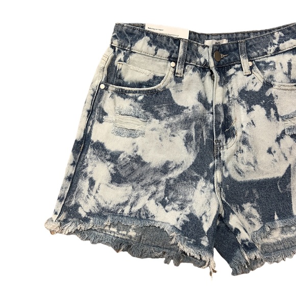BP Ripped Nonstretch Denim Cutoff Shorts in Blue Bleached Wash (27) - Picture 4 of 10
